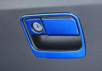 

For Honda CRV 2017 Stainless Steel Car Copilot Cubby Hole Glove Compartment Door Handle Cover Trims Car Styling Accessories