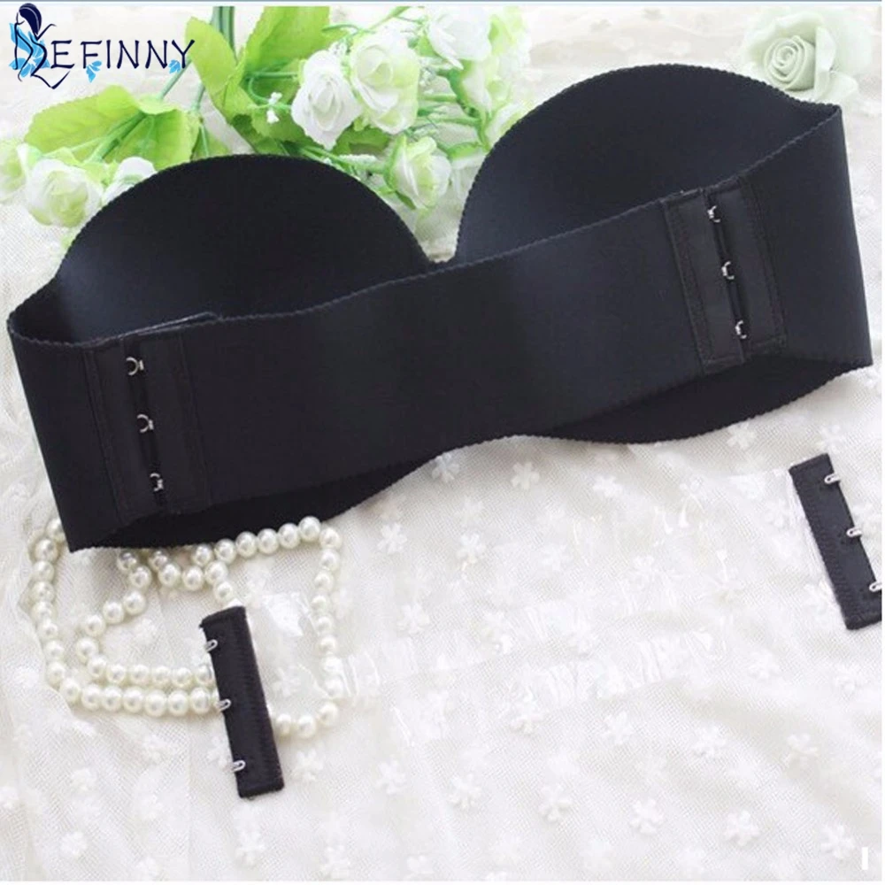 EFINNY Sexy Self Adhesive Magic Push Up Bra Strapless Invisible Bras Side Closure Bras Cup B Y60