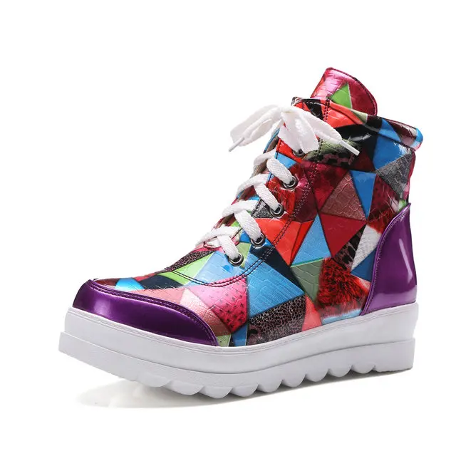 new fashion boots Personalized boots ankle women shoes Colourful shoes ...