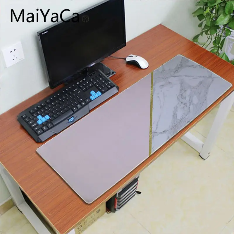 Maiyaca розовый мраморный офисный коврик для мыши геймерский мягкий коврик для мыши игровой коврик для мыши для ПК ноутбука большой коврик для мыши геймерский Настольный коврик - Цвет: Lock Edge 30x60cm