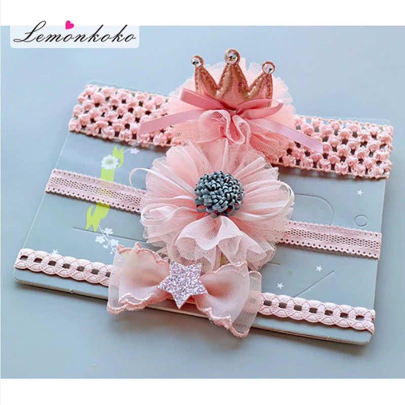 

[Lemonkoko] Infant Baby Girls Headband Fashion Children Girl Headwear Newborn Baby Hair Bands Headwear Baby Hair Accessories
