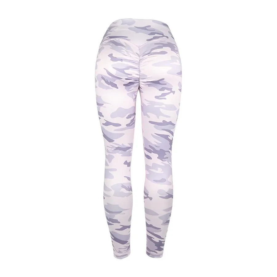 2019 women's camouflage sports yoga pants push up high waist sports casual yoga pants leggings Quick dry for ladies 40J8 (28)