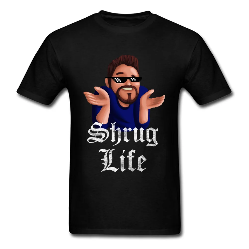 Футболка Shrug Life Забавные топы футболки брендовые Новые мужские летняя/осенняя
