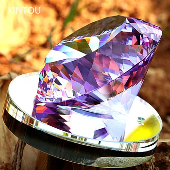 

XINTOU Big Crystal Glass Diamond Perfume Bottle Sparkle Wedding Home Desk Ornaments Car Air Freshener Decorative Bottles Crafts