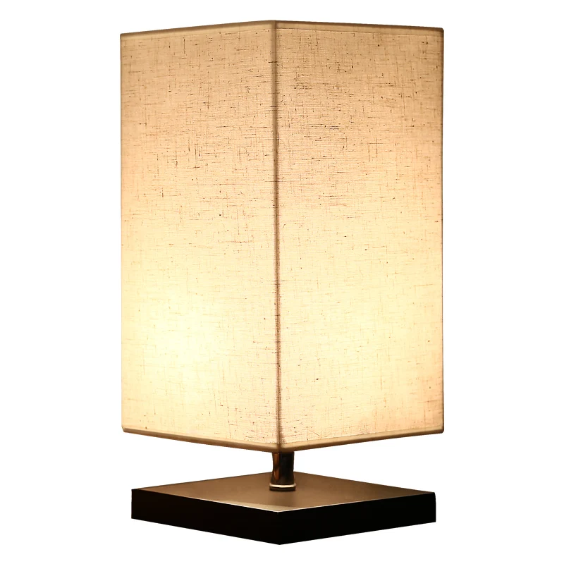 

2017 new modern minimalist Creative Pastoral warm bedroom table lights bedside lamp new cloth table lamp ZS117