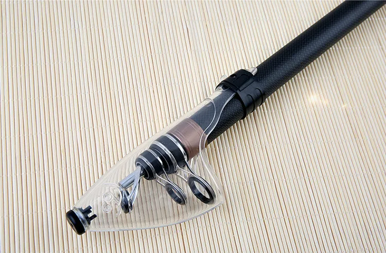 Telescópica de Carbono Vara de Pesca Equipamento de Pesca Portátil Ultra-leve Distância Jogando Olta Longas Seções Canne 2.7 m 3.0 3.6 3.9 7 Varas de pescar