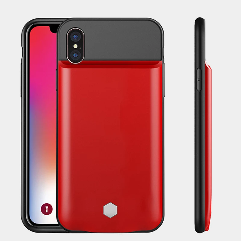 3500 mAh Battery Case For iPhone X Rubber Silicone Smart Charger Cover Backup Power Bank Capa Fundas | Мобильные телефоны и