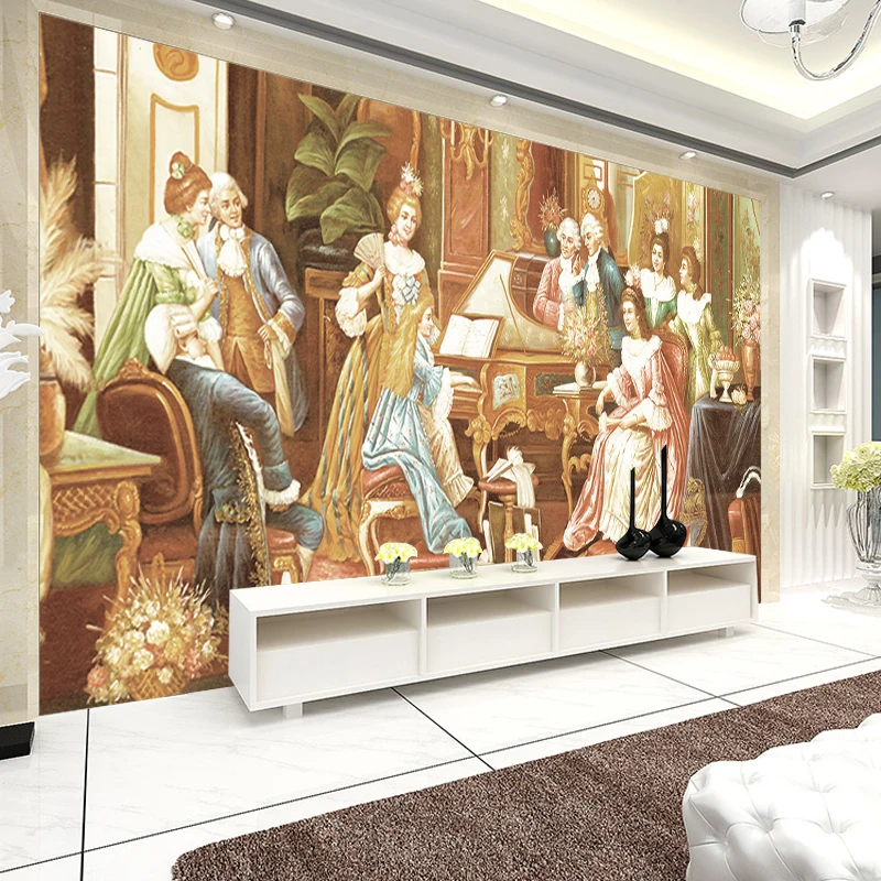 3d Cutom Photo Wallpaper Europe Style Wall Mural Home Decor TV Backdrop Living Room Bedroom Oil Painting Wallpapers Quality |