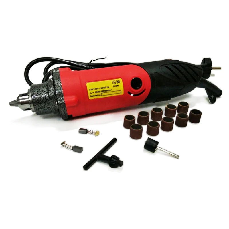 

THGS 32000RPM 240W Mini Drill Electric Grinder Die Grinder More Power Full Strong Electric Drill Stone Ceramic Metal Abrasive