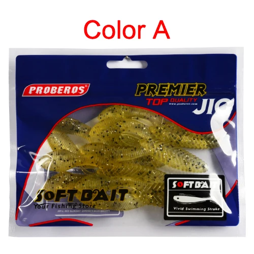 New Shrimp Soft Bait 10pc Fishing Bait 5 colors Fishing Tackle 11.13g 0