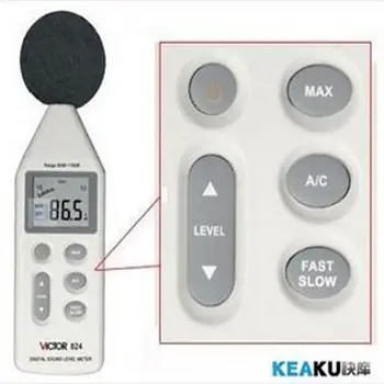 

100% Authentic VICTOR 824 Sound Level Meter, Instantaneous 30-130 dBA decibel Noise Measurement