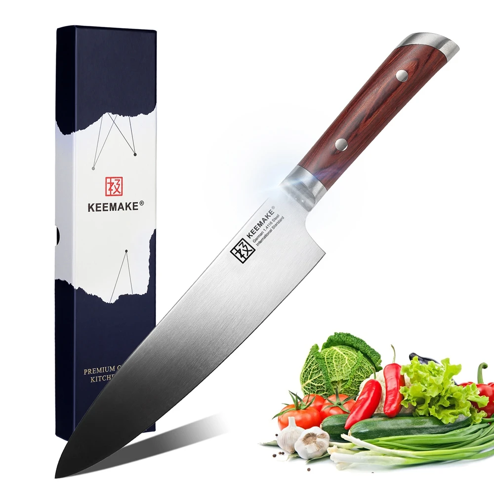 Sunnecko Professional " нож шеф-повара, немецкие 1,4116 стальные лезвия, кухонные ножи шеф-повара для нарезки, цветные деревянные ручки, инструмент повара, подарок