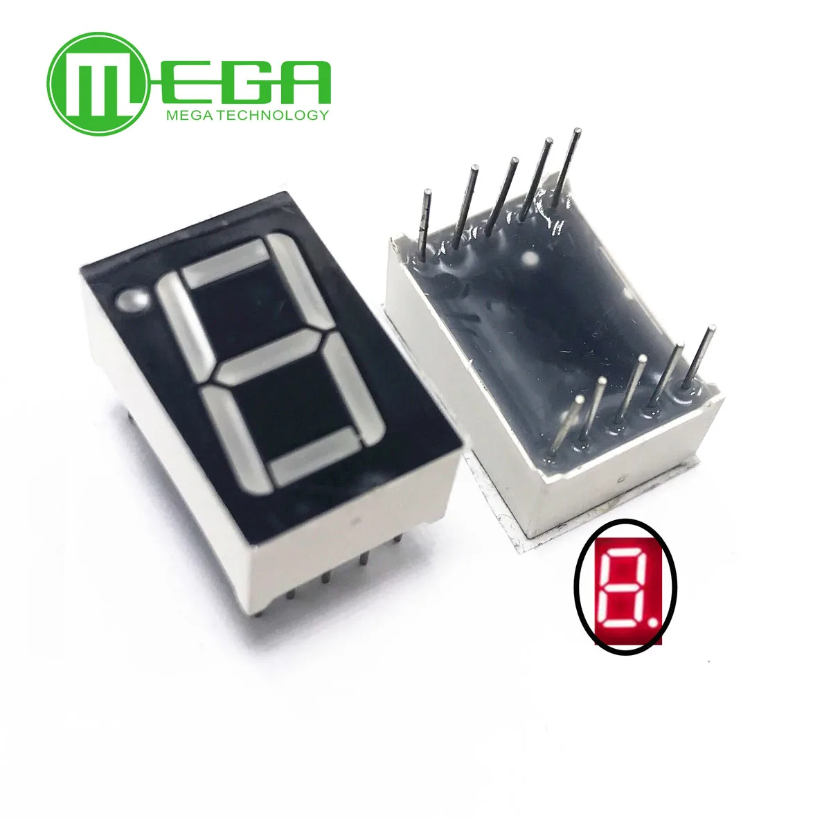 

1 Digit 0.56" Red 7 SEGMENT LED DISPLAY COMMON CATHODE