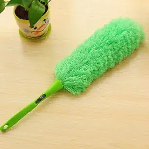Мягкая щетка из микрофибра для пыли, бытовой очиститель для волос, Антистатическая щетка для пыли, для дома, кондиционер, для чистки мебели автомобиля - Цвет: GREEN