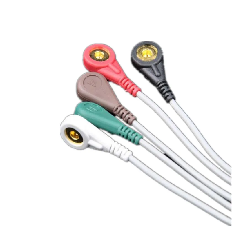 2018 совместимый с Philips/HP 12Pin MP20/VM6 монитор пациента ЭКГ кабель один шт. 5 проводных