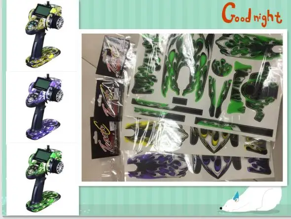

rc car/boat/plane remote controller Transmitter Team C Futaba 4PK Radio 2.4g Decals/Stickers