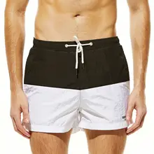 Быстросохнущие мужские шорты для плавания с карманами для серфинга, Мужская одежда для плавания, купальный костюм, плавки, летняя пляжная одежда, боксеры для серфинга