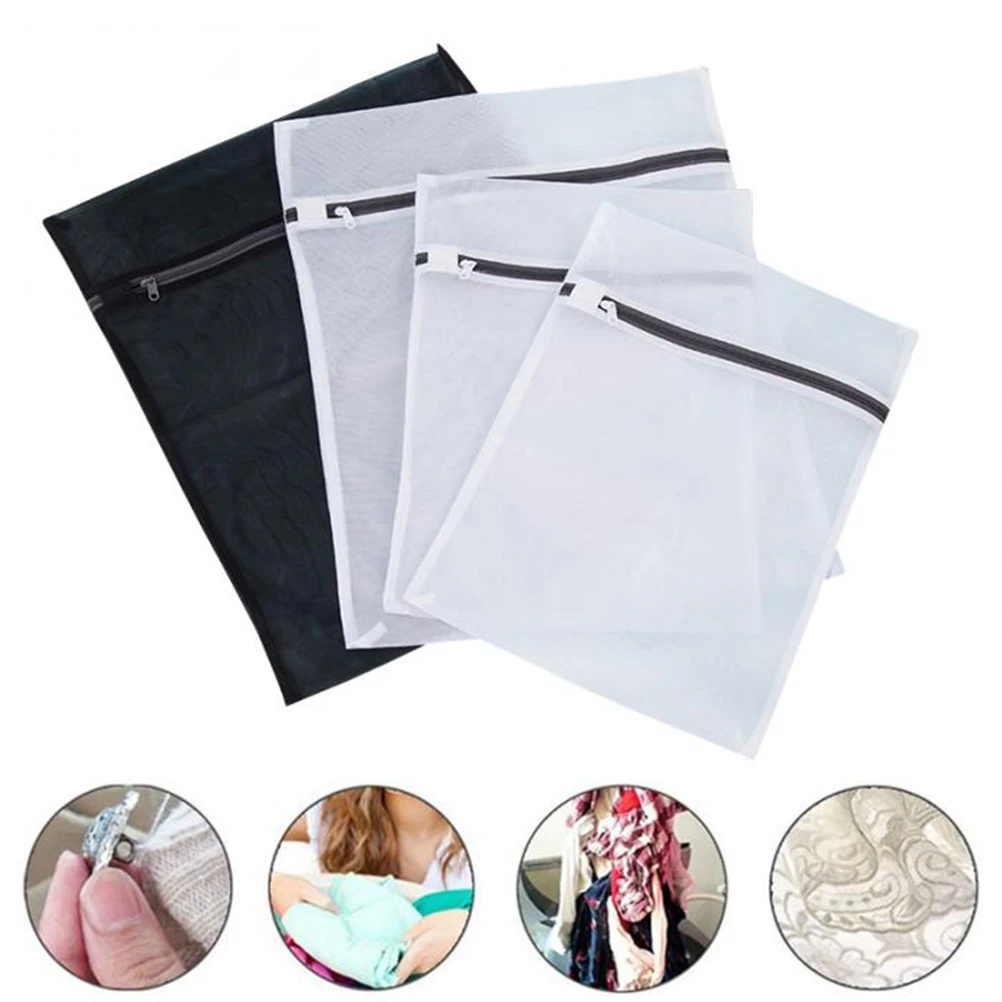 4Pcs Fine Mesh Laundry Bag Sets Washing Bags Garment Delicate