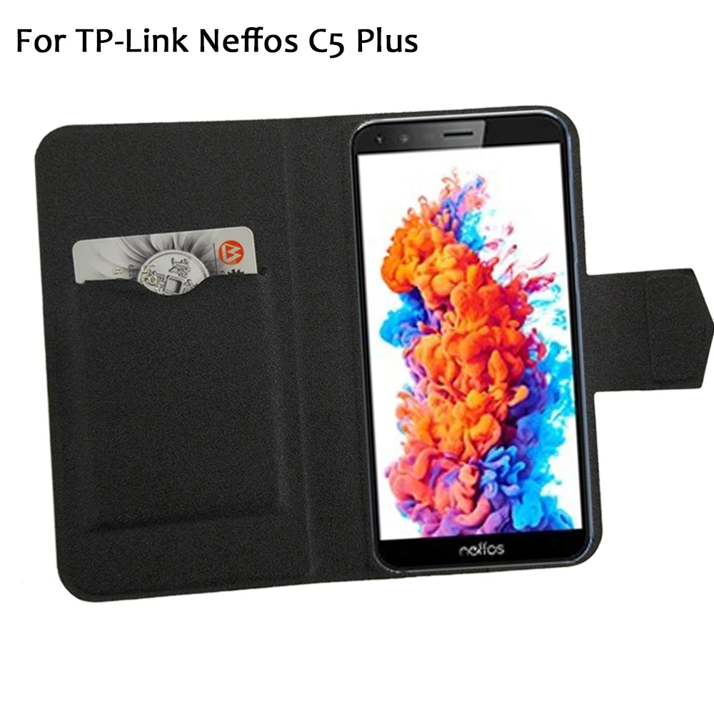 

5 Colors Hot! TP-Link Neffos C5 Plus Case Phone Leather Cover,Factory Price Protective Full Flip Stand Leather Phone Shell Cases