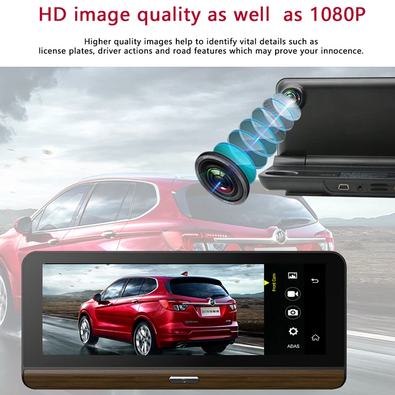 LDZDSEE 7 84 &quotIPS 4G ADAS Автомобильный видеорегистратор dashcam Full HD 1080P камера видео