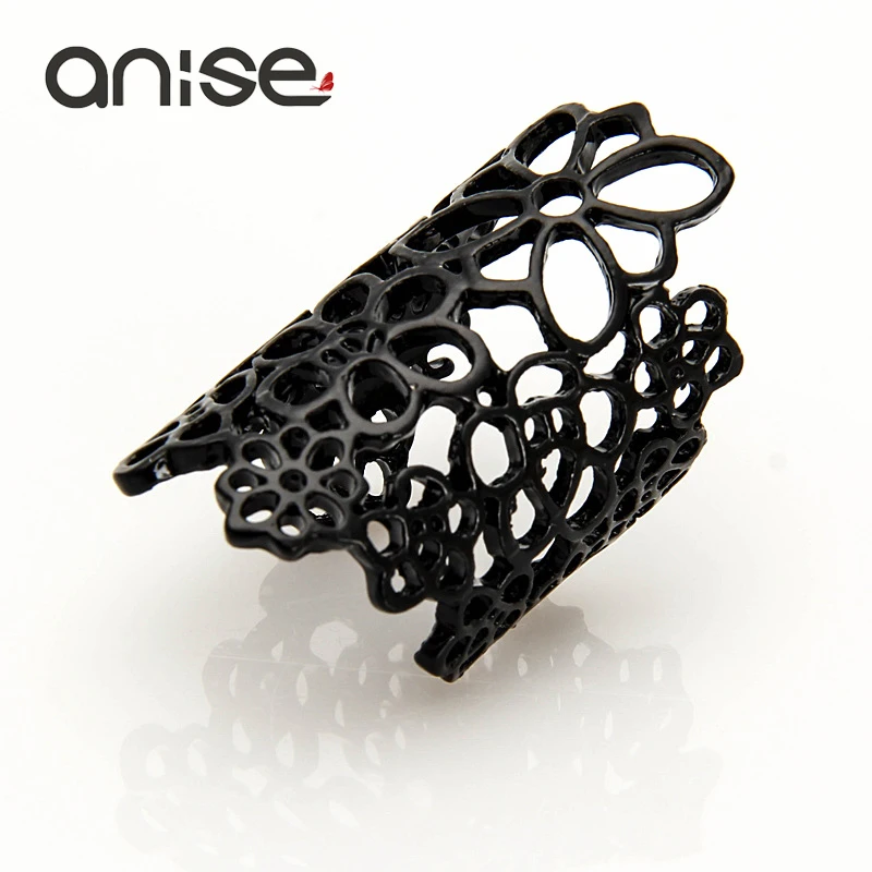 Женское Открытое кольцо с цветами Anise классические открытые кружевные кольца на