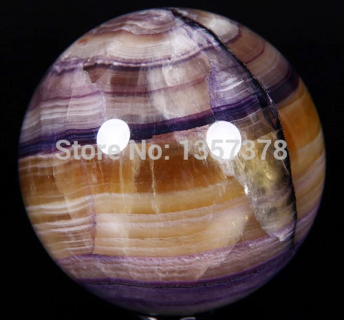 

huij 00180 FLUORITE Sphere, Crystal Ball Healing, Mineral
