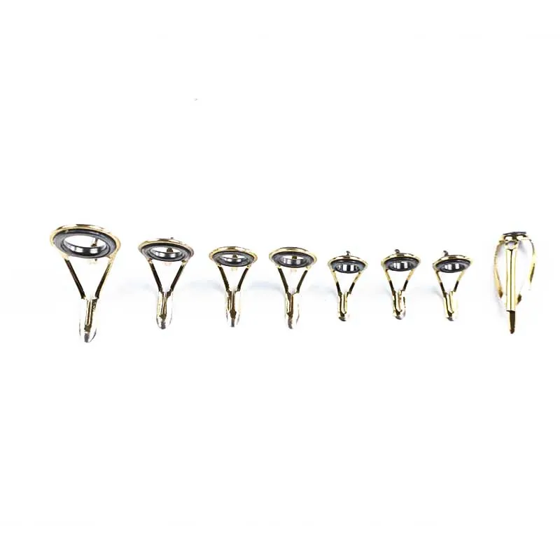 

1set Golden Fishing Rod Guides Line Rings Fishing Rod Repair Kit EDF88