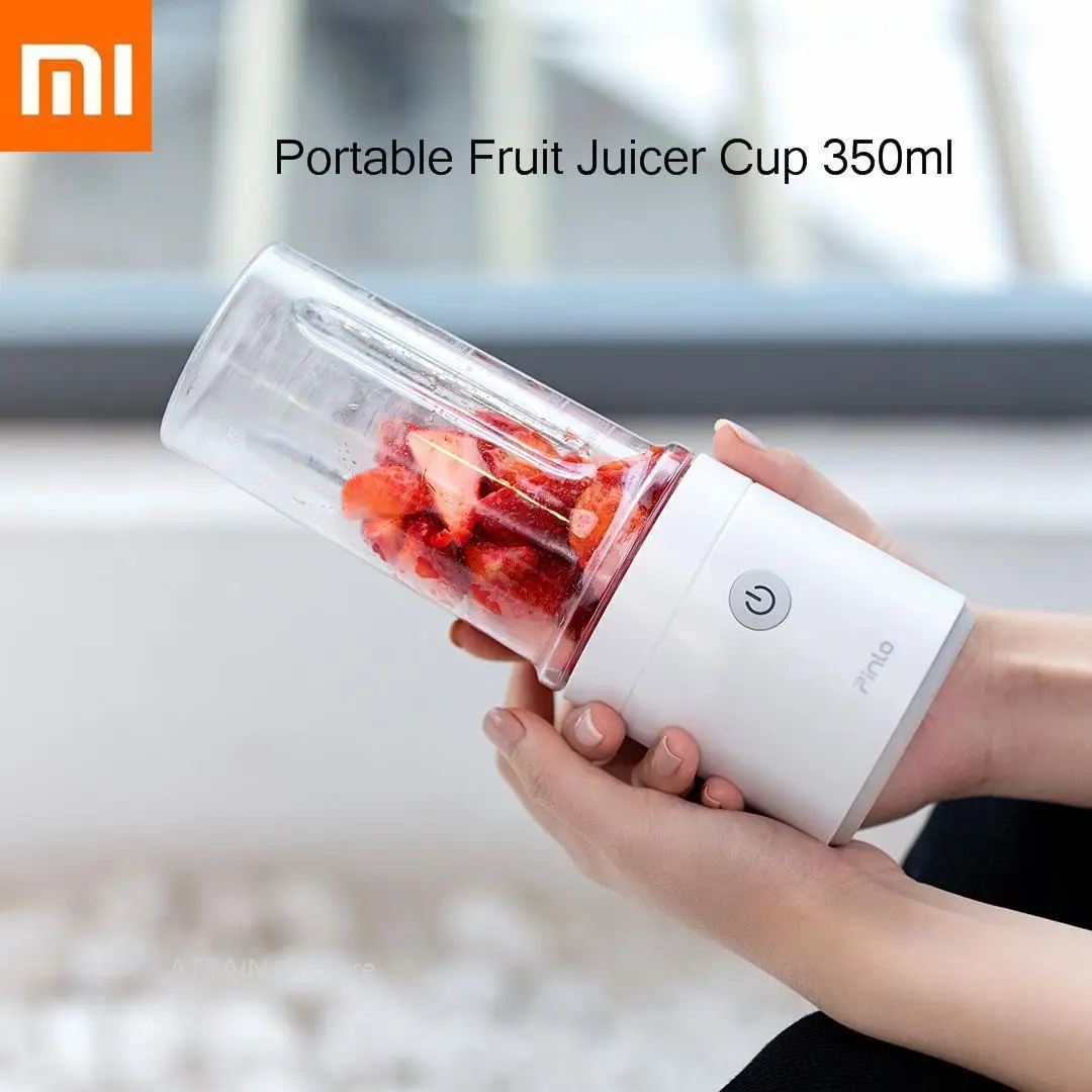  Xiaomi Pinlo Portable Fruit Juicer Cup 350ml Small Food Vegetable Machine Mini Electric Juicer Sque