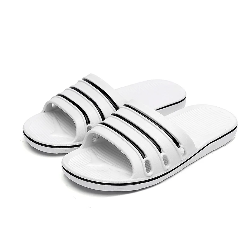 

Mens Summer Casual Leisure Slip-on Shoes Lightweight PVC Flat Anti-slip Hard-wearing Slippers Beach Swimming Indoor Slides