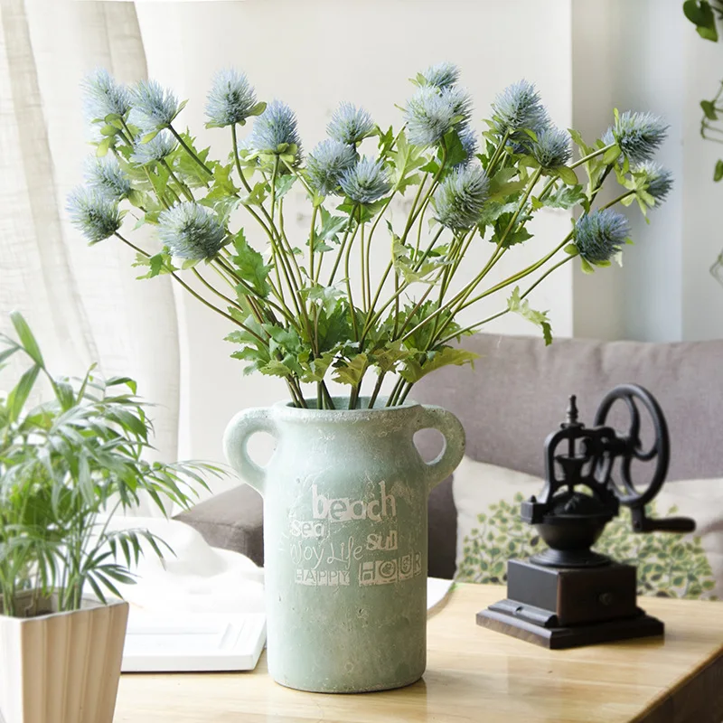 JAROWN Nordic Style Simulation Bouquet Green Leaves DIY Floral Wedding Decoration Home Living Room Green Plant Potted Decoration (14)
