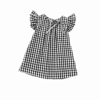 

Toddler Infant Children Kids Baby Girls Dress Summer Princess Dress Party Wedding Pageant Plaid Casual Dresses