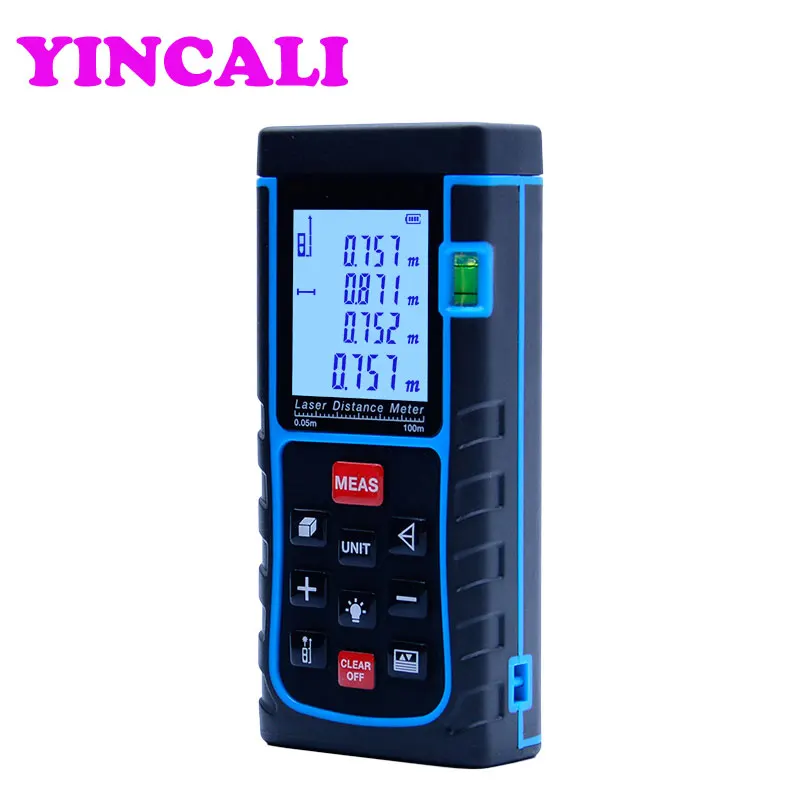 

2 PCS/LOT High Precision Laser Distance Meter SW-E100 Digital Laser Rangefinder 100M Area-volume-Angle measuring tester tools