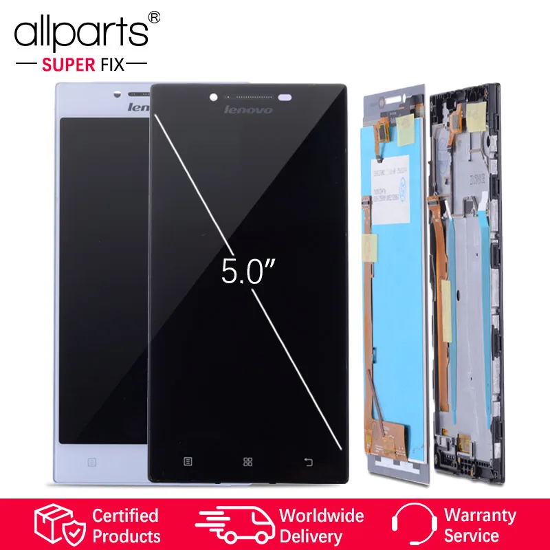 

5.0'' ORIGINAL LCD For LENOVO P70 Display Touch Screen with Frame Replacement for Lenovo P70 LCD Display P70-A P70A #2
