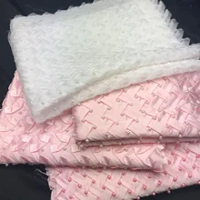 Ручная работа, плиссированная рельефная бусина, розовый и белый цвет, ткань с бусинами, высокое качество, свадебная кружевная ткань для 60*80 см