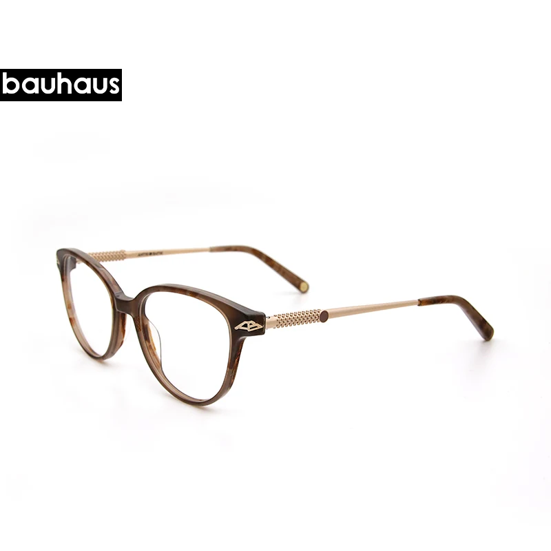 Bauhaus бабочка оптические очки Женская оправа ацетат очки женские очки для глаз oculos de очки по назначению очки - Цвет оправы: C1
