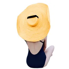 Женщины Летнее платье в стиле "Ретро", большой шляпа от солнца модный большой широкий угол обзора с полями, солнце шляпа пляжные УФ Защита от солнца, складывающаяся Кепка крышка A705