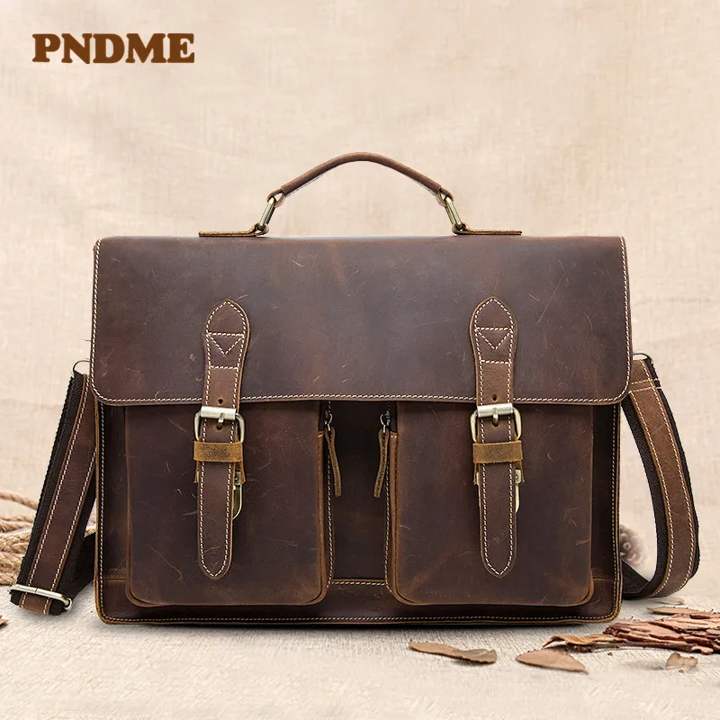 

Leather men's bag retro mad horse single-shoulder cross-body bag men's head layer cowhide handbag