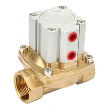 Пневматический клапан управления латунный вакуумный клапан PTFE сальник 0~ 1.0Mpa