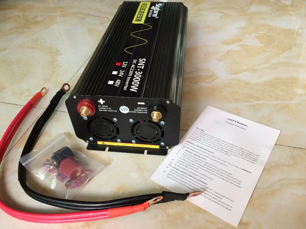 3000 Вт ЖК дисплей решетки инвертор питания DC12V 24V 48V к AC220V/230 V/240 V 50HZ 60HZ Чистая