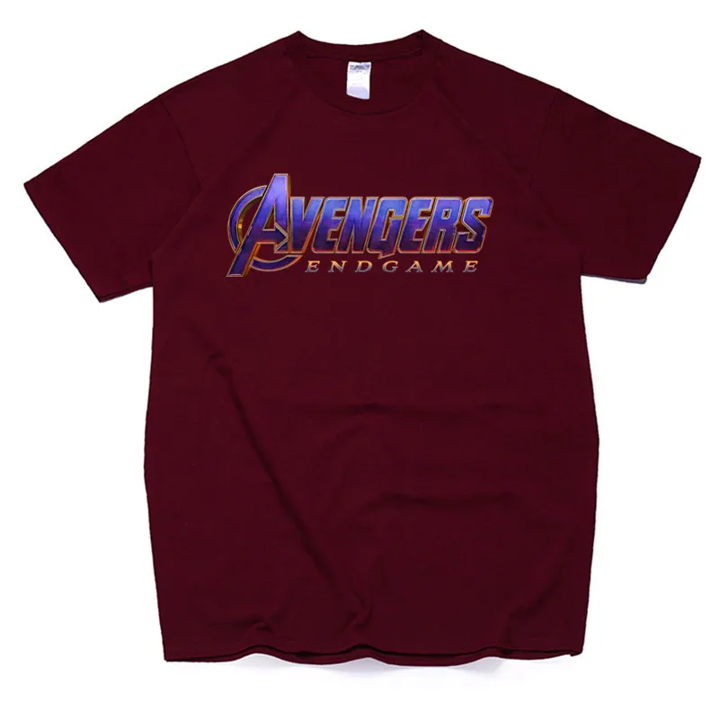 Men's Avengers Endgame Funny Cotton T Shirts Summer Workout Infinity War-Part II T-shirt Avengers 4 Anime T Shirt Dropshipping