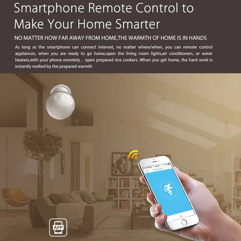 

WiFi PIR Motion Sensor Smart Wireless Infared 2.4GHz One-key Connect Sensor TU-shop