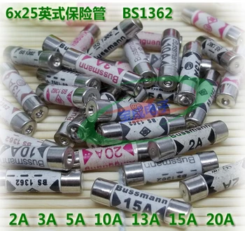 

6 * 25mm British fuse tube 2A 3A 5A 10A 13A 15A 20A BS1362 ceramic fuse