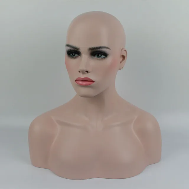 Fiberglass Realistic Mannequin Dummy Head,Mannequins Display, Manikin