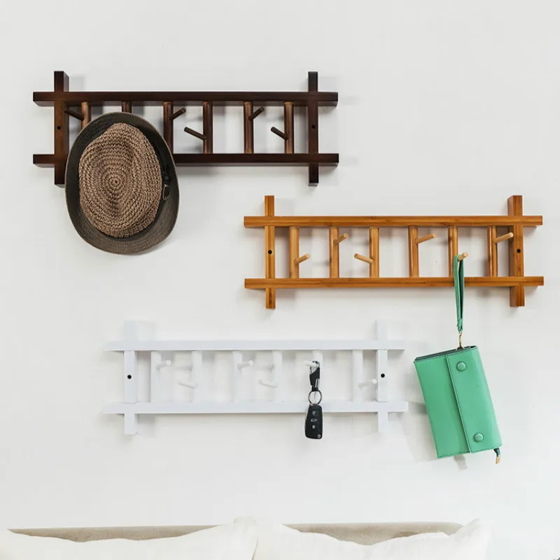 

Wall-mounted coat rack wall bedroom hook door hangers storage finishing rack clothes rack