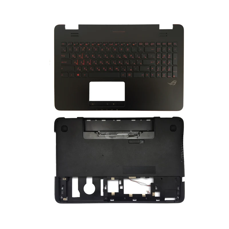 Русская клавиатура для ноутбука с подсветкой для Asus N551 N551JQ N551VW N551JB N551JW N551JX N551ZU N551JM Упор для рук верхняя/Нижняя крышка чехол