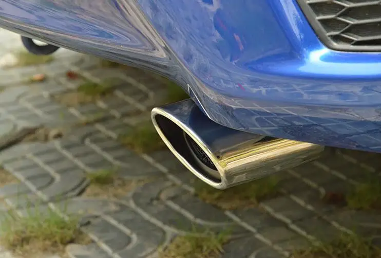 Stainless Steel Exhaust Muffler Tip Pipe For Civic 2012 2013 2014in Chromium Styling from