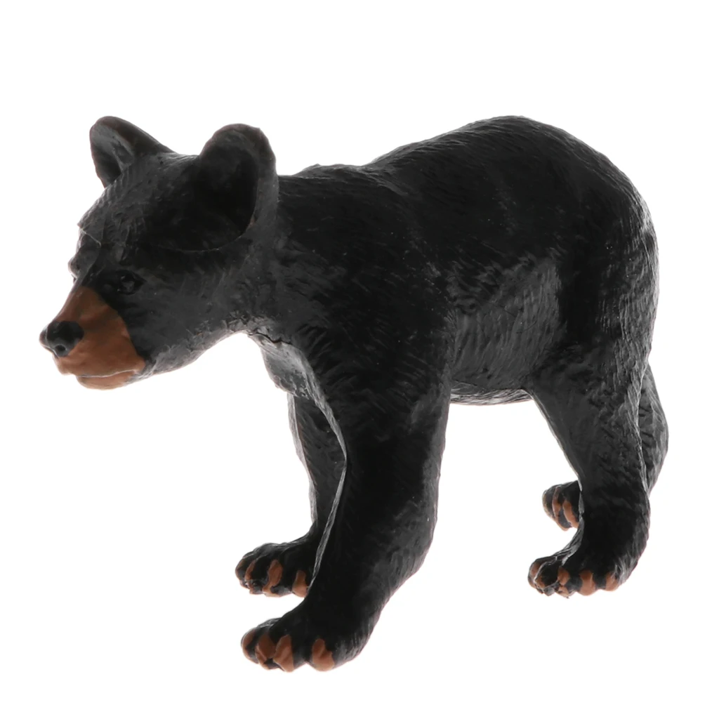 Simulation Animal Model Figure Toys Figurine Home Decor Black Bear S