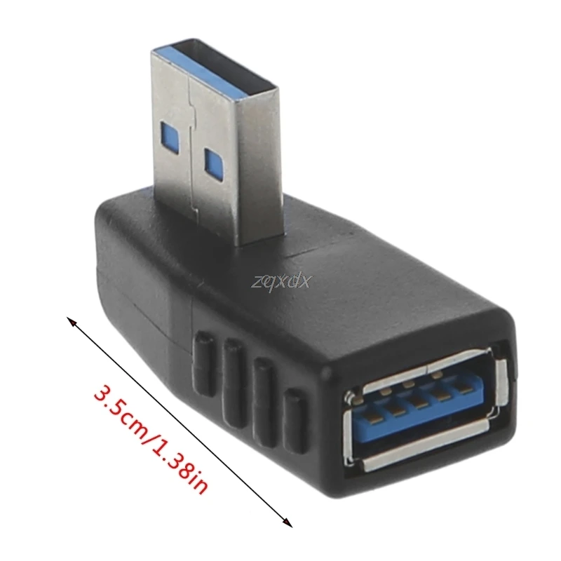 90 градусов левый и правый угловой USB 3 0 A адаптер Папа мама разъем для ноутбука ПК