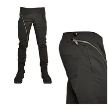 27-44 Для мужчин одежда GD стилист моды случайные молнии Штаны Брюки Большие размеры певица костюмы