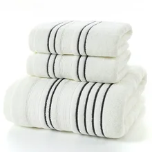 Special Offers Simple stripes 100% Cotton Bath towel Sets white gray Beach Towels for Adults Luxury Brand High Quality Soft face Towel bathroom Special Offers Simple stripes 100% Cotton Bath towel Sets white gray Beach Towels for Adults Luxury Brand High Quality Soft face Towel bathroom